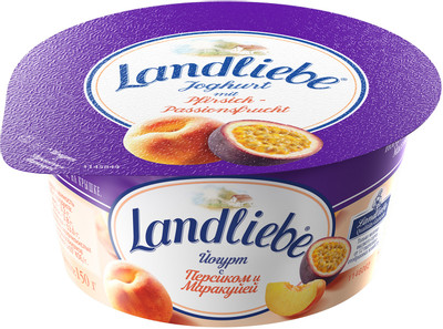 Йогурт Landliebe персик-маракуйя 3.3%, 150г Йогурт Landliebe персик-маракуйя 3.3%, 150г