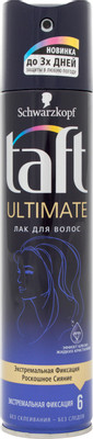 Лак для волос Taft Ultimate экстремальная фиксация, 225мл Лак для волос Taft Ultimate экстремальная фиксация, 225мл