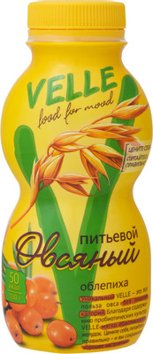 Продукт овсяный питьевой Velle Облепиха ферментированный, 250мл Продукт овсяный питьевой Velle Облепиха ферментированный, 250мл