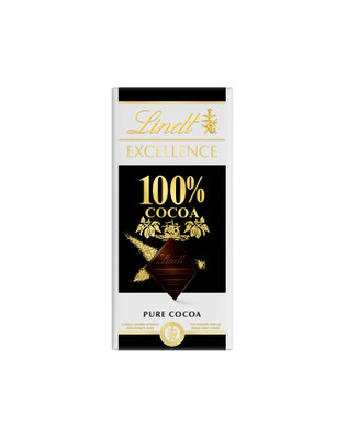 Шоколад тёмный Lindt Excellence 100%, 50г Шоколад тёмный Lindt Excellence 100%, 50г