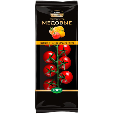 Томаты Market Collection черри медовые на ветке, 200г Томаты Market Collection черри медовые на ветке, 200г
