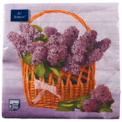 Салфетки бумажные Art Bouqet 3 слоя 33х33см 37410, 20л Салфетки бумажные Art Bouqet 3 слоя 33х33см 37410, 20л