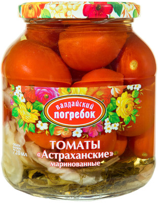 Томаты Валдайский Погребок Астраханские маринованные, 660г Томаты Валдайский Погребок Астраханские маринованные, 660г