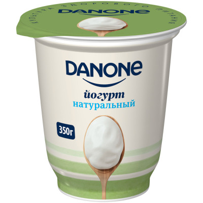 Йогурт Danone Традиционный натуральный 3.3%, 350г Йогурт Danone Традиционный натуральный 3.3%, 350г