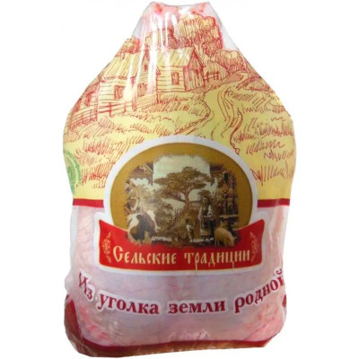 Тушка цыплёнка-бройлера Сельские Традиции 1 сорт охлаждённая, 1кг Тушка цыплёнка-бройлера Сельские Традиции 1 сорт охлаждённая, 1кг