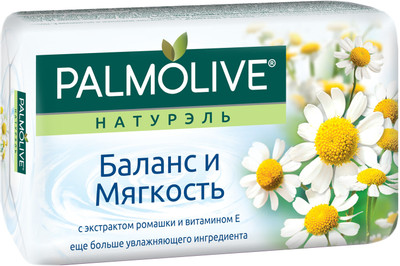 Мыло Palmolive Натурэль баланс и мягкость с экстрактом ромашки и витамином E, 90г Мыло Palmolive Натурэль баланс и мягкость с экстрактом ромашки и витамином E, 90г