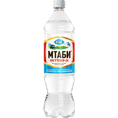 Вода Мтаби Нагутская-26 минеральная лечебно-столовая, 1.25л Вода Мтаби Нагутская-26 минеральная лечебно-столовая, 1.25л