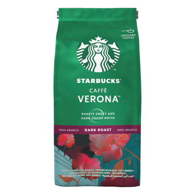 Кофе Starbucks Caffe Verona натуральный жареный молотый, 200г Кофе Starbucks Caffe Verona натуральный жареный молотый, 200г
