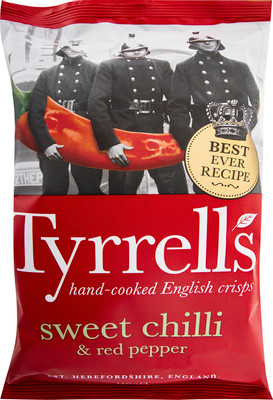 Чипсы Tyrrells с красным перцем и перцем чили, 150г Чипсы Tyrrells с красным перцем и перцем чили, 150г