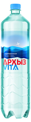 Вода Архыз Вита минеральная газированная, 1.5л Вода Архыз Вита минеральная газированная, 1.5л