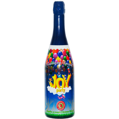 Напиток безалкогольный Joy Party Детское шампанское клубника, 750мл Напиток безалкогольный Joy Party Детское шампанское клубника, 750мл