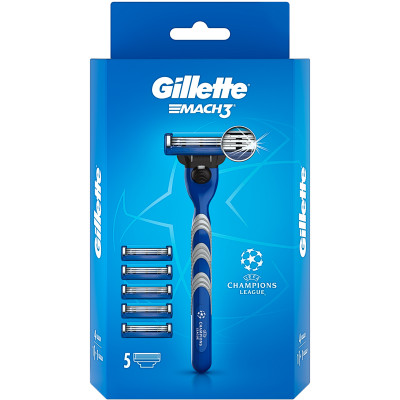 Бритва Gillette Mach 3 кассеты сменные + кассеты сменные для бритья, 4шт Бритва Gillette Mach 3 кассеты сменные + кассеты сменные для бритья, 4шт