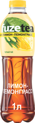 Холодный чай Fuzetea чёрный со вкусом лимона и лемонграсса, 1л Холодный чай Fuzetea чёрный со вкусом лимона и лемонграсса, 1л