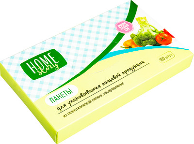 Пакеты Home Story для упаковки пищевых продуктов, 100шт Пакеты Home Story для упаковки пищевых продуктов, 100шт