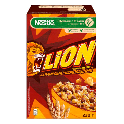Завтрак готовый Lion карамельно-шоколадный, 230г Завтрак готовый Lion карамельно-шоколадный, 230г