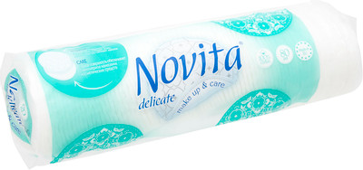 Диски ватные Novita Delicate косметические, 80шт Диски ватные Novita Delicate косметические, 80шт