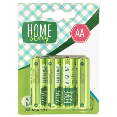 Батарейки Home Story алкалиновые типа АА LR6, 8шт Батарейки Home Story алкалиновые типа АА LR6, 8шт