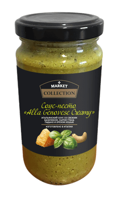 Соус-песто Market Collection Alla Genovese Creamy, 180г Соус-песто Market Collection Alla Genovese Creamy, 180г