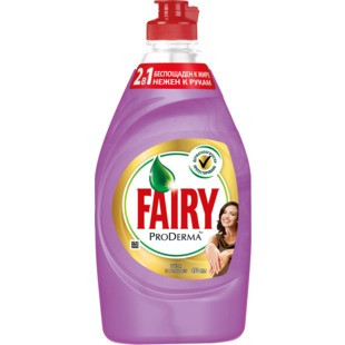 Средство для мытья посуды Fairy ProDerma шёлк и орхидея, 450мл Средство для мытья посуды Fairy ProDerma шёлк и орхидея, 450мл