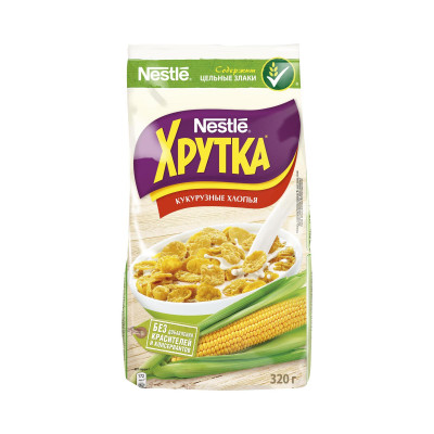 Хлопья кукурузные Хрутка хрустящие, 320г Хлопья кукурузные Хрутка хрустящие, 320г