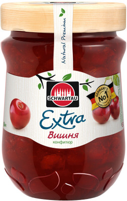 Конфитюр Schwartau Extra вишнёвый, 340г Конфитюр Schwartau Extra вишнёвый, 340г