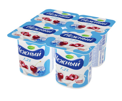 Продукт йогуртный Campina Нежный 1.2%, 100г Продукт йогуртный Campina Нежный 1.2%, 100г