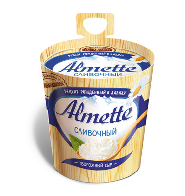 Сыр творожный Almette Сливочный 60%, 150г Сыр творожный Almette Сливочный 60%, 150г