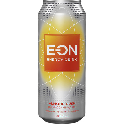 Энергетик E-ON Almond Rush безалкогольный газированный, 450мл Энергетик E-ON Almond Rush безалкогольный газированный, 450мл