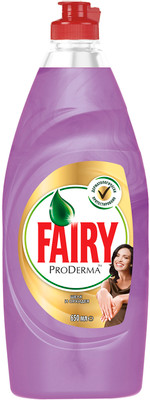 Средство для мытья посуды Fairy ProDerma шёлк и орхидея, 650мл Средство для мытья посуды Fairy ProDerma шёлк и орхидея, 650мл