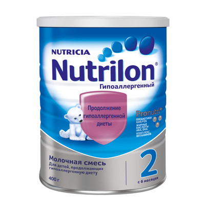 Смесь Nutrilon 2 сухая молочная гипоаллергенная, 400г Смесь Nutrilon 2 сухая молочная гипоаллергенная, 400г