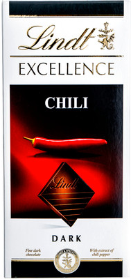Шоколад тёмный Lindt Excellence с экстрактом перца чили 48%, 100г Шоколад тёмный Lindt Excellence с экстрактом перца чили 48%, 100г
