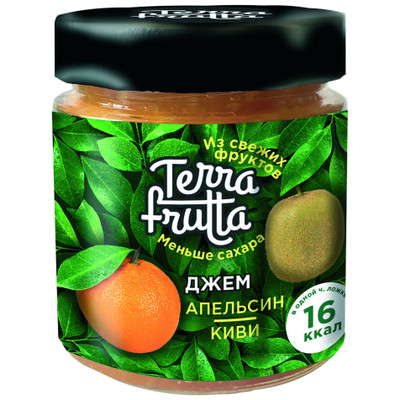Джем Terra Frutta апельсиновый с киви, 200г Джем Terra Frutta апельсиновый с киви, 200г