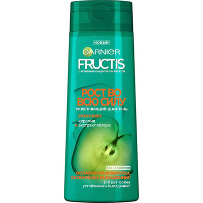 Шампунь для волос Garnier Fructis рост во всю силу, 400мл Шампунь для волос Garnier Fructis рост во всю силу, 400мл