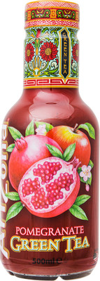Холодный чай AriZona зелёный со вкусом граната, 500мл Холодный чай AriZona зелёный со вкусом граната, 500мл