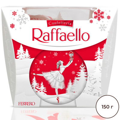 Конфеты Raffaello миндаль и кокос, 150г Конфеты Raffaello миндаль и кокос, 150г