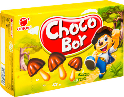 Печенье Orion Choco Boy с обогащающей добавкой, 45г Печенье Orion Choco Boy с обогащающей добавкой, 45г