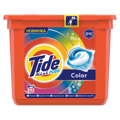 Капсулы для стирки Tide Pods Color, 23шт Капсулы для стирки Tide Pods Color, 23шт