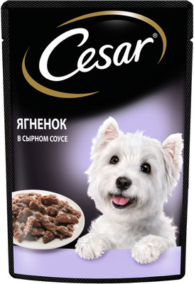 Корм Cesar ягнёнок в сырном соусе для собак, 85г Корм Cesar ягнёнок в сырном соусе для собак, 85г