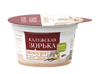 Йогурт Калужская Зорька злаки-ваниль 3.2-4%, 180г Йогурт Калужская Зорька злаки-ваниль 3.2-4%, 180г
