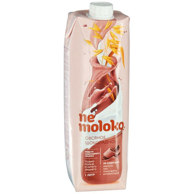 Напиток овсяный Nemoloko шоколадный 3.2%, 1л Напиток овсяный Nemoloko шоколадный 3.2%, 1л