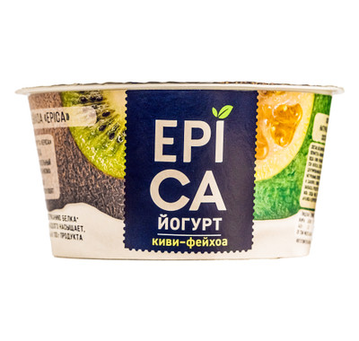Йогурт Epica с киви и фейхоа 4.8%, 130г Йогурт Epica с киви и фейхоа 4.8%, 130г