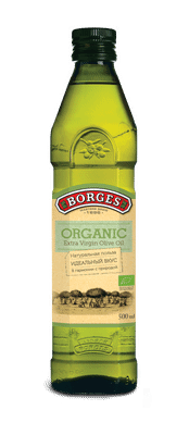 Масло оливковое Borges Extra Virgin Organic нерафинированное высшее качество, 500мл Масло оливковое Borges Extra Virgin Organic нерафинированное высшее качество, 500мл