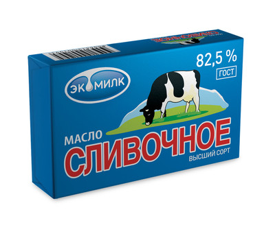 Масло сладкосливочное Экомилк Традиционное несолёное высшего сорта 82.5%, 180г Масло сладкосливочное Экомилк Традиционное несолёное высшего сорта 82.5%, 180г