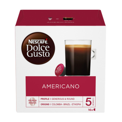 Кофе в капсулах Nescafé Dolce Gusto Американо натуральный жареный молотый, 16x8г Кофе в капсулах Nescafé Dolce Gusto Американо натуральный жареный молотый, 16x8г