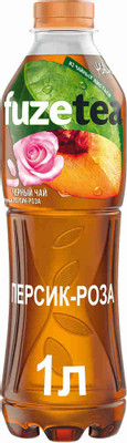 Холодный чай Fuzetea чёрный со вкусом персика и розы, 1л Холодный чай Fuzetea чёрный со вкусом персика и розы, 1л