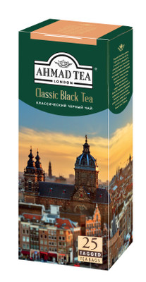 Чай Ahmad Tea Классический чёрный в пакетиках, 25х2г Чай Ahmad Tea Классический чёрный в пакетиках, 25х2г