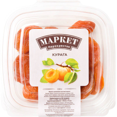 Курага Маркет Перекрёсток без косточки сушёный, 150г Курага Маркет Перекрёсток без косточки сушёный, 150г