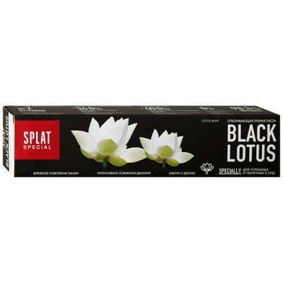 Зубная паста Splat Special Black Lotus отбеливающая, 75мл Зубная паста Splat Special Black Lotus отбеливающая, 75мл