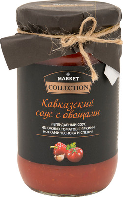 Соус томатный Market Collection Кавказский с овощами, 370г Соус томатный Market Collection Кавказский с овощами, 370г