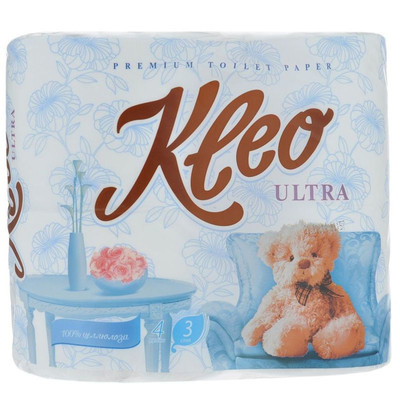 Бумага туалетная Kleo Ultra 3 слоя, 6шт Бумага туалетная Kleo Ultra 3 слоя, 6шт